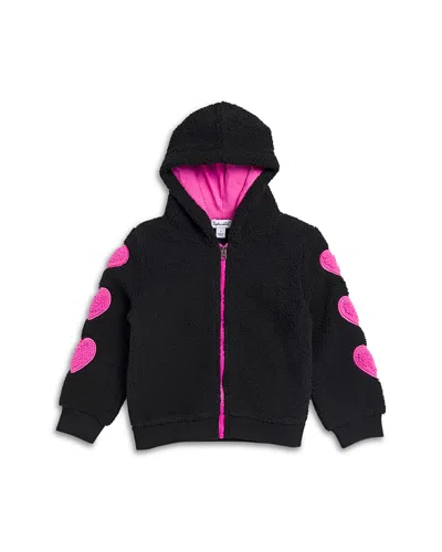 Splendid Girls' Big Hearts Jacket - Little Kid In Black/hot