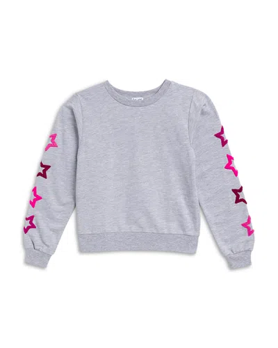 Splendid Girls' Bright Star Sweatshirt - Big Kid In Heather Gray