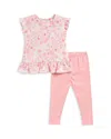 Splendid Girls' Cameo Top & Leggings Set - Little Kid In Shell