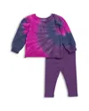 Splendid Girls' Disco Tie-dyed Sweatshirt & Leggings Set - Baby In Multi