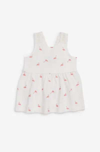 Splendid Kids' Girls Fun Dress In Flamingo Print In White