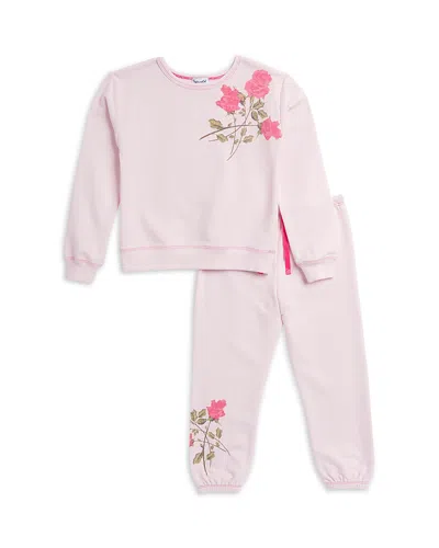 Splendid Girls' In Full Bloom Pullover Top & Pants Set - Little Kid In Pink