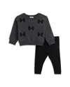 Splendid Girls' Lacy Bows Sweatshirt & Leggings Set - Baby