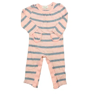 Splendid Kids' Girls Pink White Long Sleeve Outfit In Neutral