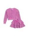 Splendid Girls' Playful Perry Top & Skirt Set - Little Kid In Pink
