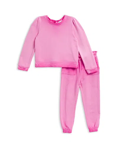 Splendid Girls' Pretty In Pink Jogger Set - Little Kid