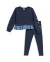 Splendid Girls' Shining Star Sweatshirt & Pants Set - Little Kid In Blue