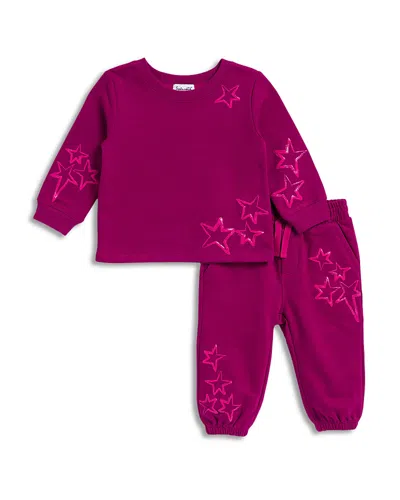 Splendid Girls' Star Gazing Top & Pants Set - Baby In Purple
