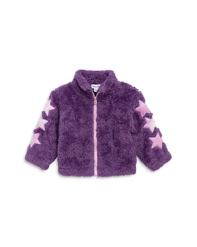 Splendid Girls' Star Patch Faux Sherpa Jacket - Baby In Hydrangea
