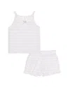 Splendid Girls' Tank & Short Set - Big Kid In White