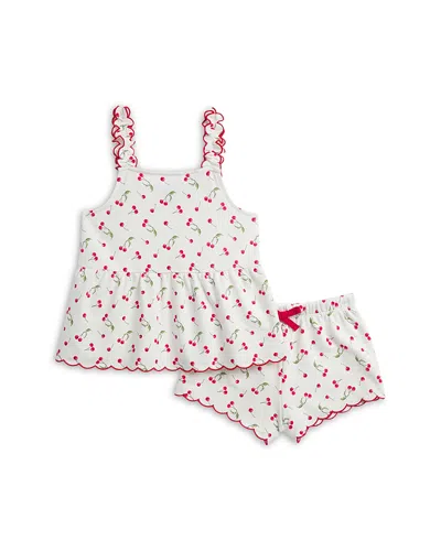 Splendid Girls' Terry Cherry Tank Top & Shorts Set - Little Kid In White