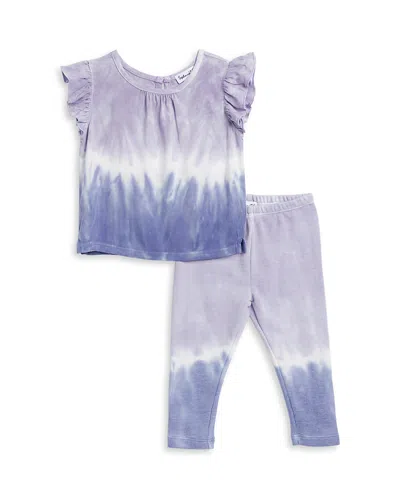 Splendid Girls' Tie Dye Top & Leggings Set - Baby In Lavender Tie