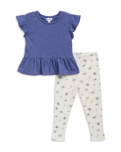 Splendid Girls' Top & Floral Print Leggings Set - Little Kid In Ditsy Floral