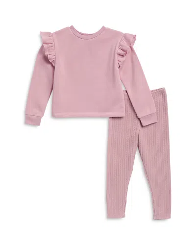 Splendid Girls' Winter Rose Long Sleeved Top & Leggings Set - Little Kid