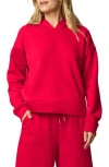 Splendid Goldie Infused Sweatshirt In Red