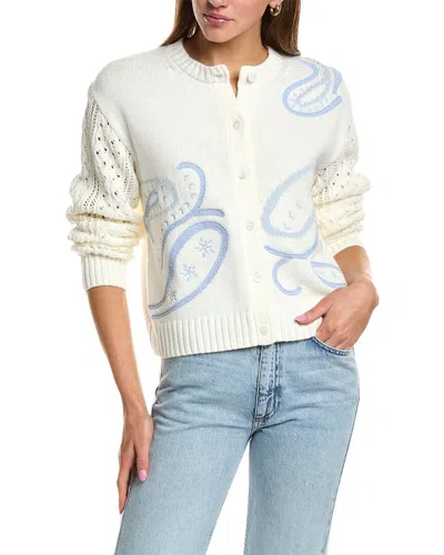 Splendid Gracie Jacquard Cardigan In Neutral