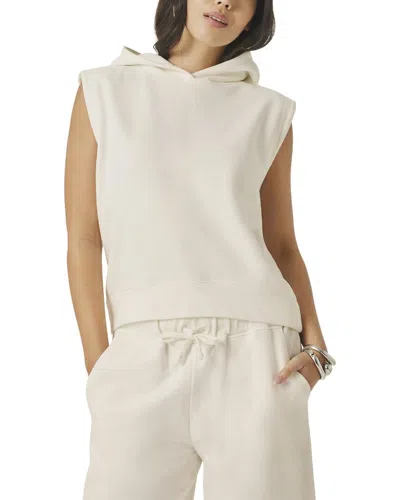 Splendid Greta Terry Hoodie In White