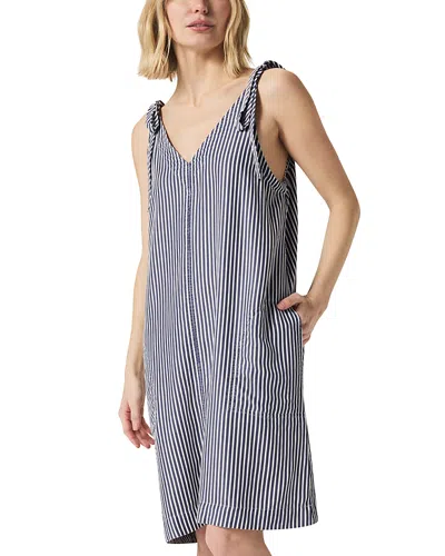 Splendid Halston Stripe Cotton Dress In Navy Stripe
