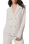 Splendid Hannah Double Breasted Sweater Blazer In White