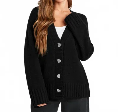 Splendid Hartley Cardigan In Black