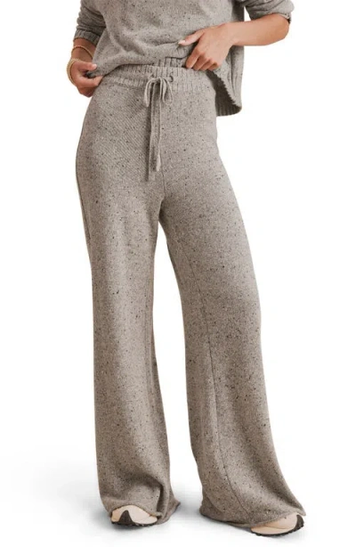 Splendid Haven Tie Waist Sweater Pants In Heather Charcoal Grey