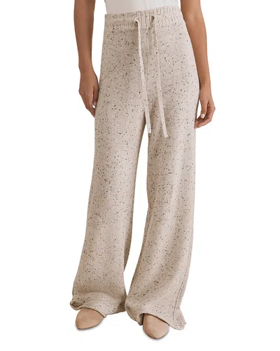 Splendid Haven Tie Waist Sweater Pants In White
