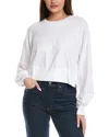 Splendid Hayden Off The Shoulder Sweatshirt In White
