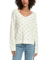 Splendid Hazel Hearts Sweater In White