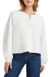Splendid Henley Balloon Sleeve Sweatshirt