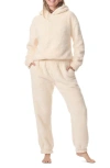 Splendid High Pile Fleece Pajamas In Cream