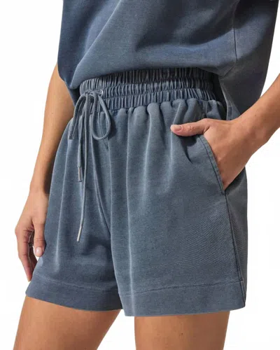 Splendid High Rise Drawstring Shorts In Indigo In Pattern