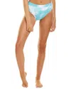 Splendid High-waist Bikini Bottom In Blue