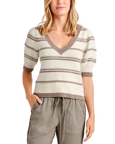 Splendid Hope Short Sleeve Sweater In Brown