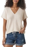 Splendid Moonstone Horizion Sweater Poncho In Neutral