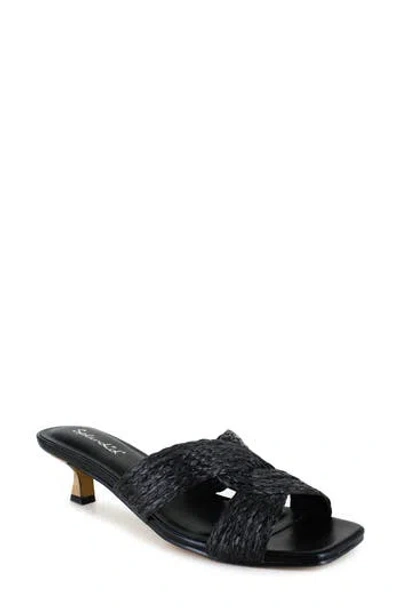 Splendid Hunter Kitten Heel Sandal In Black