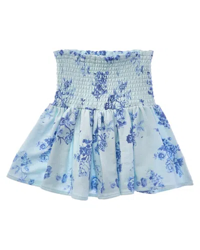 Splendid Kids' Indigo Bloom Skirt In Blue