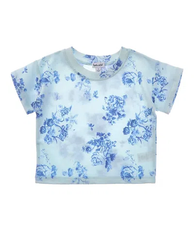 Splendid Kids' Indigo Bloom Top In Blue
