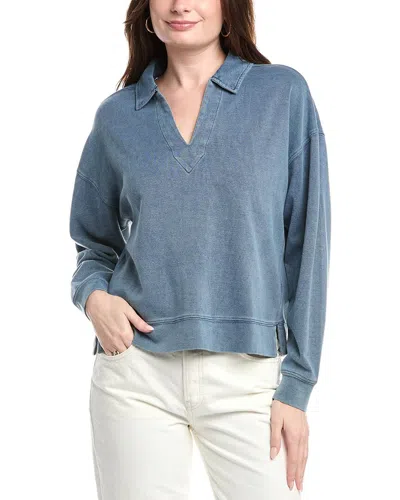 Splendid Indigo Polo Sweatshirt In Blue