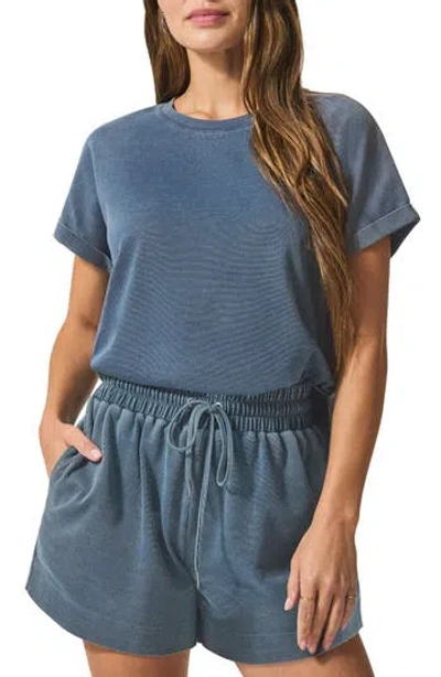 SPLENDID SPLENDID INDIGO SHORT SLEEVE SWEATSHIRT
