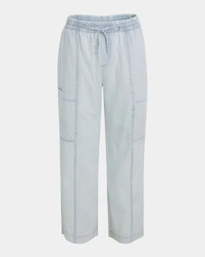SPLENDID INDIGO STRIPE DRAWSTRING PANTS