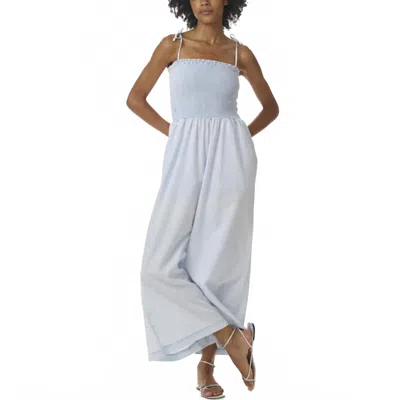 SPLENDID INDIGO STRIPE JUMPSUIT IN INDIGO WASH