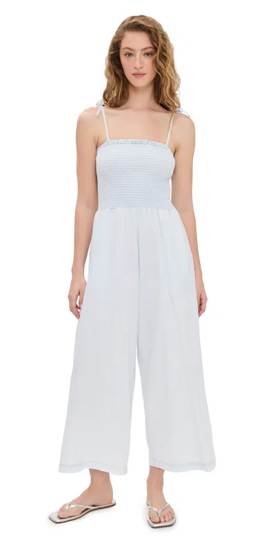 SPLENDID INDIGO STRIPE JUMPSUIT WASHED INDIGO STRIPE