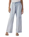 Splendid Indigo Stripe Wide Leg Pants In Washed Indigo Stripe