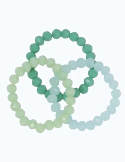 Splendid Iris Women's Crystal Rings Bracelet In Green