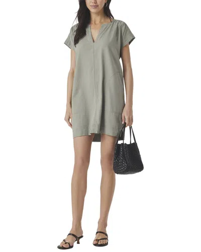 Splendid Ivy Linen-blend Mini Dress In Gray