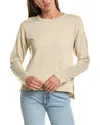 Splendid Jada Pointelle Sweatshirt In Neutral