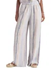 Splendid Jade Stripped Pants In Silver