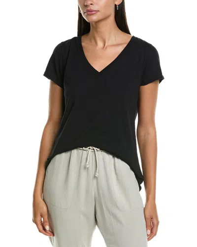 Splendid Jayden V-neck T-shirt In Black