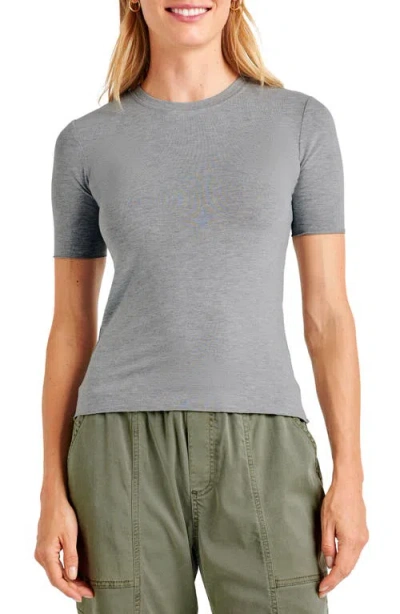 Splendid Jersey T-shirt In Heather Grey