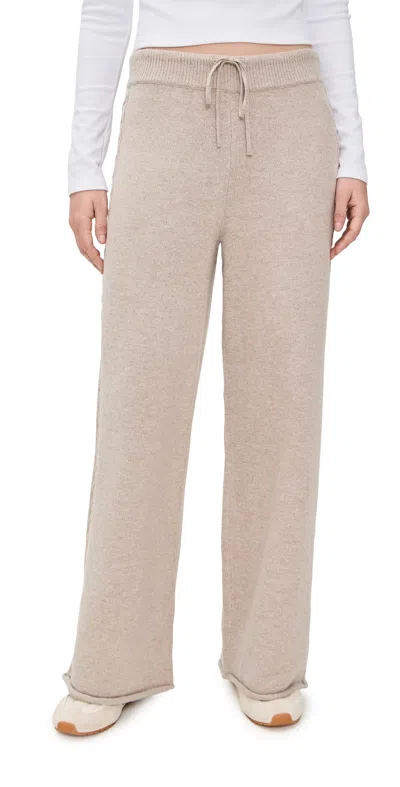 Splendid Jet Set Sweater Pants Cappuccino Heather